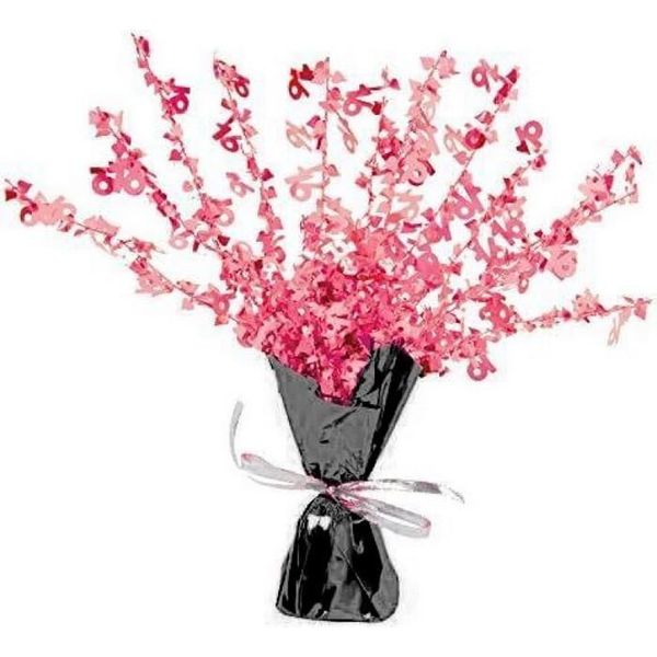 Unique Party - Centrotavola Per Feste, 16° Compleanno - Foil SG31202 (Taglia Unica) (Rosa)-image
