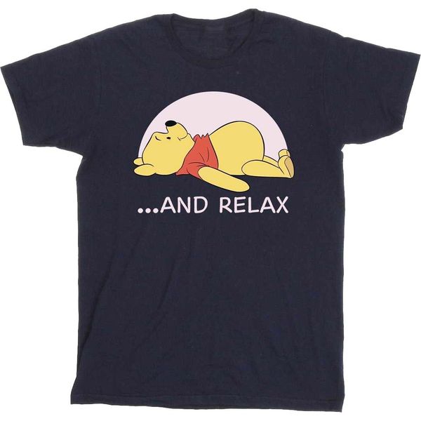 Disney - Maglietta "Relax"" Per Ragazzi BI40768 (128) (Blu Navy)"-image