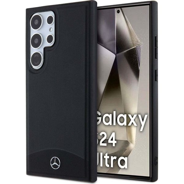 Mercedes Mehms24L23Rbark S24 Ultra S928 Czarny/Black Custodia Rigida In Pelle Strutturata E Liscia Magsafe-image