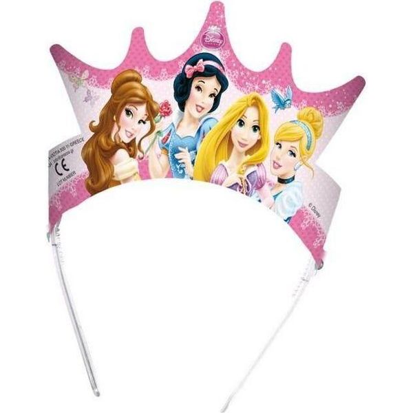 Principessa Disney - Tiara Confezione Da 6 Pezzi SG31487 (Taglia Unica) (Multicolore)-image