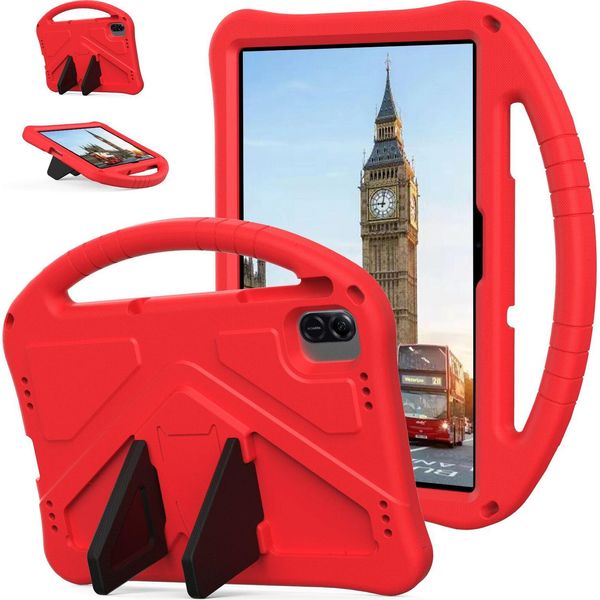 Custodia Per Bambini Per Infinix Xpad 11" 2024, Custodia Antiurto Leggera In Eva Con Supporto Pieghevole E Maniglia Rossa"-image