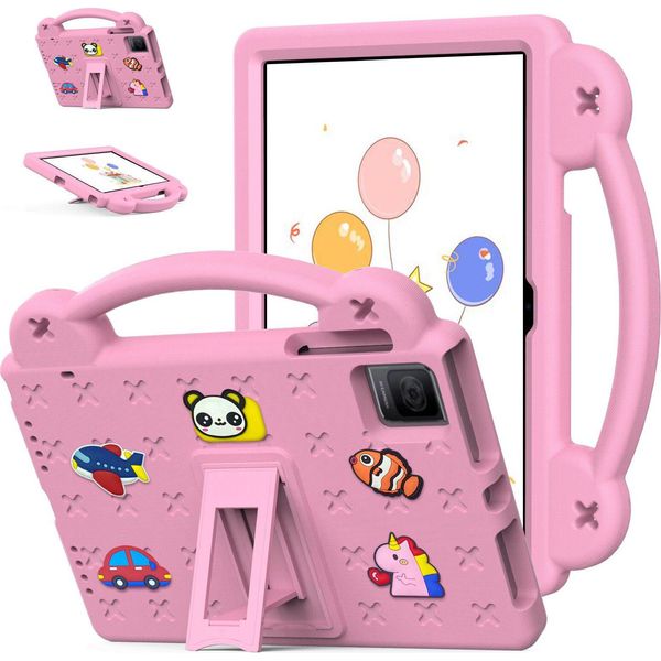 Custodia Protettiva Per Oscal Pad 15/Blackview Tab 11 Wifi/Tab 11/11 Se 10.36", Custodia Per Bambini, Antiurto Con Maniglia E Supporto Rosa"-image