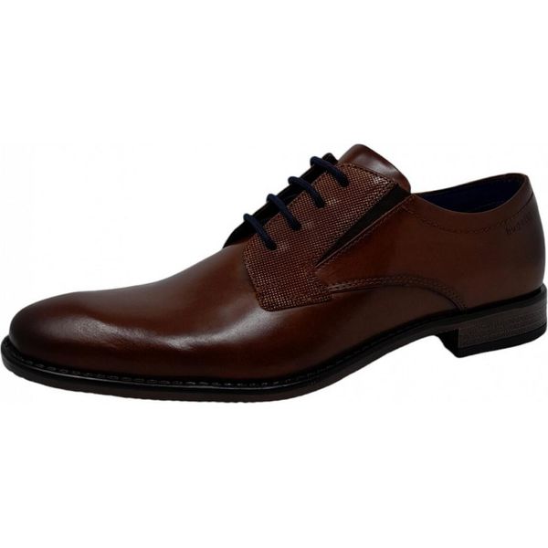 Bugatti Rinaldo Comfort, Elegante Scarpa Stringata Da Uomo In Marrone, Misura 40-image