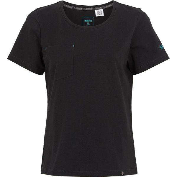 Regatta Professional - Maglietta "Ada"" Elasticizzata Da Donna RG11191 (46 It) (Nero)"-image