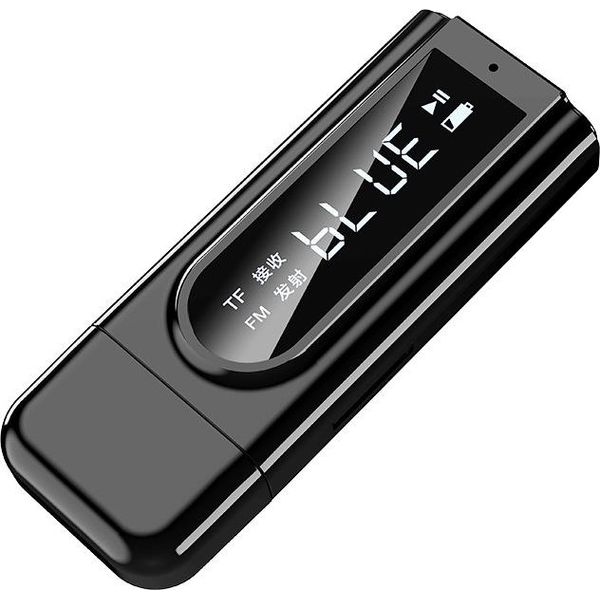 Adattatore Trasmettitore Ricevitore Usb Bluetooth Compatibile Per Ricevitore Audio Aux Auto Nero-image