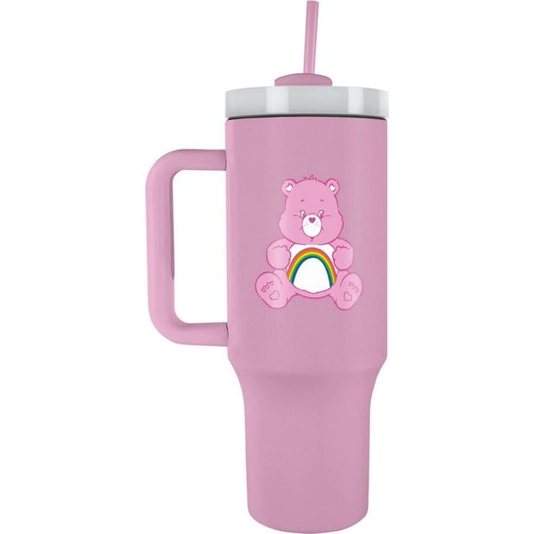 Care Bears - Tazza Da Viaggio, 1L PM10986 (Taglia Unica) (Rosa/Bianco)-image