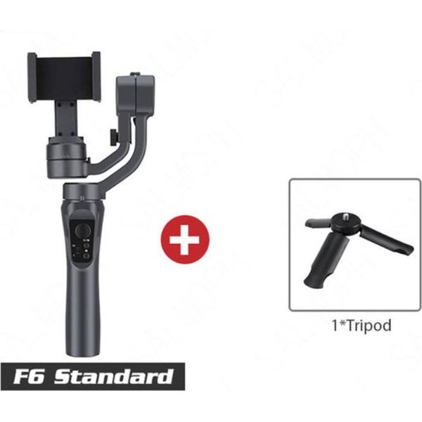 F6 3-Axis Gimbal Handheld Stabiliser Mobile Phone Action Camera Mount Anti Shake Black-image