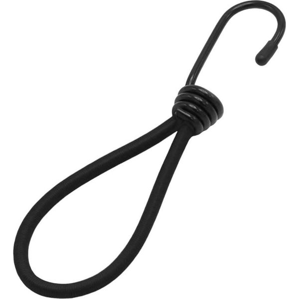 Cinghie Di Fissaggio - 24 Pezzi - Nero - Cinghie Di Fissaggio Con Ganci - Gomme Di Tensionamento - Tenditori Per Tende - Ganci A Ragno-image