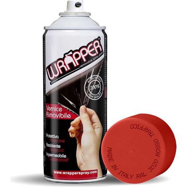 Wrapper Spray Removibile Colore Rosso Traffico Ral 3020-image