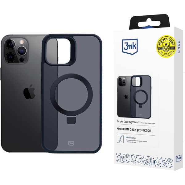 Apple Iphone 12 Pro Max - Custodia 3Mk Smoke Mag&Stand-image