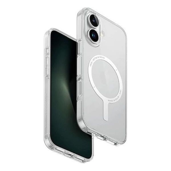 Uniq Custodia Clario Iphone 16 6.1Magclick Ricarica Trasparente/Lucida-image