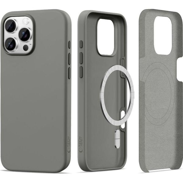 Tech-Protect Silicone Magsafe Iphone 16 Pro Argilla Opaca-image