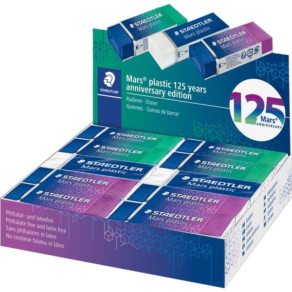 Staedtler 526 50-SMA Staedtler Gomma Da Cancellare In Plastica Marte, Confezione Da 20 Pz-image
