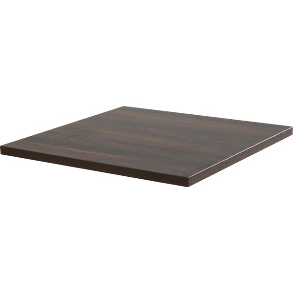 Piano Del Tavolo Quadrato Laminato 60 X 60 Cm In Legno Scuro - Oviala Rivoli-image