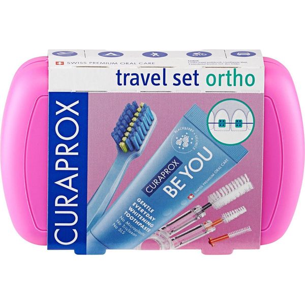 Curaprox Set Da Viaggio Ortho, Rosa-image