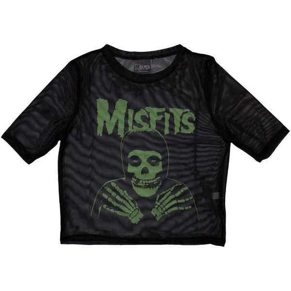 Misfits - Top Corto "Green Hands"" Per Donna RO12659 (38 It) (Nero)"-image