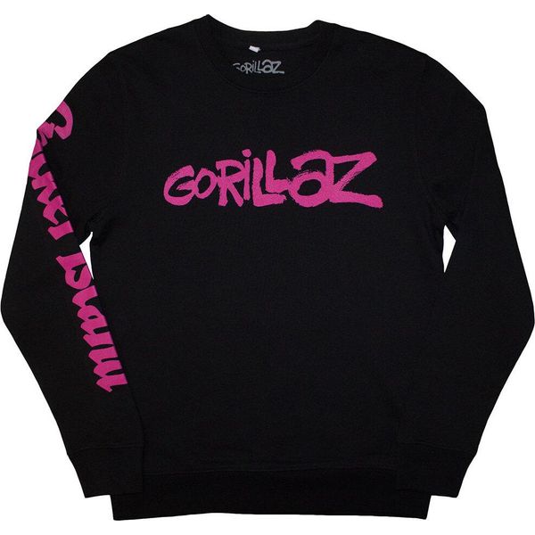 Gorillaz - Felpa "Craker Island Pazuzu Spiral"" Uomo/Ladies Unisex RO12650 (S) (Nero)"-image