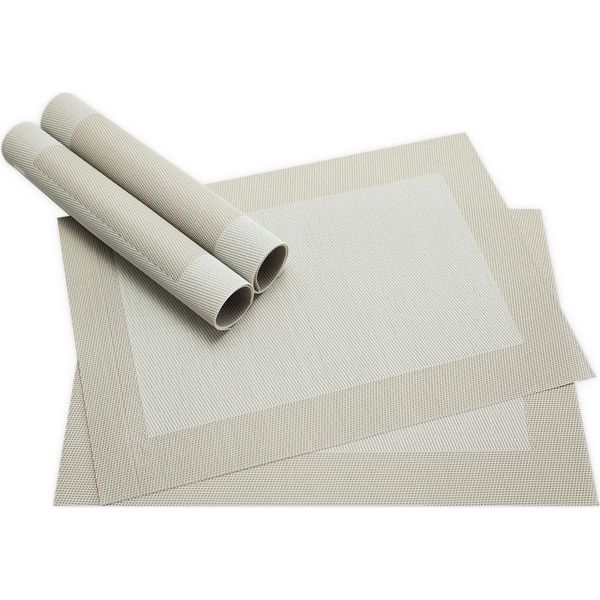 Tovagliette Borda Set Di 4 Bianco Crema Come Tovagliette Da Tavola-image