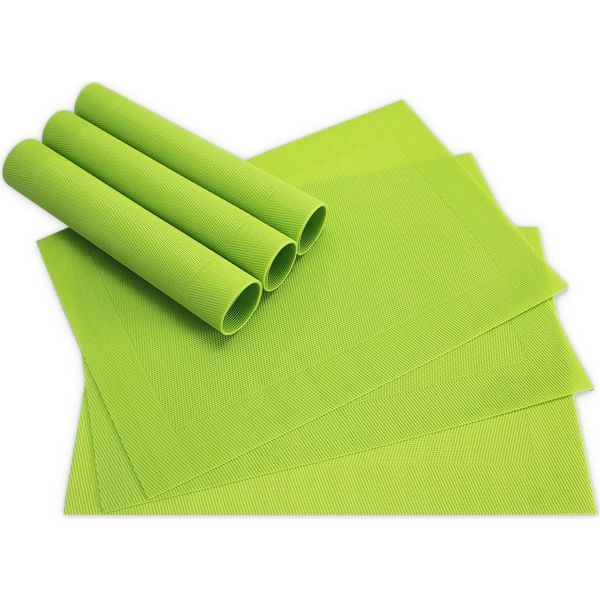 Set Di 6 Tovagliette Borda Verde Chiaro Come Tovagliette Da Tavola-image