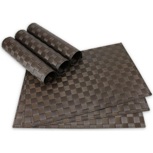 Tovagliette Modern Set Di 6 Marrone Come Tovagliette Da Tavola-image