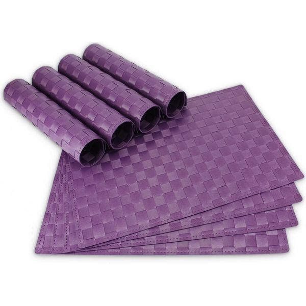 Set Di 8 Tovagliette Viola Modern Come Tovagliette Da Tavola-image