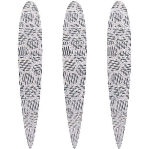 Adesivi Riflettenti Per Moto Frecce Bianche 3 Pz-image