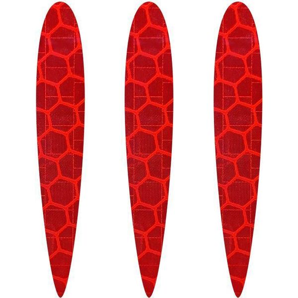 Adesivi Riflettenti Per Biciclette Frecce Rosse 3 Pezzi-image