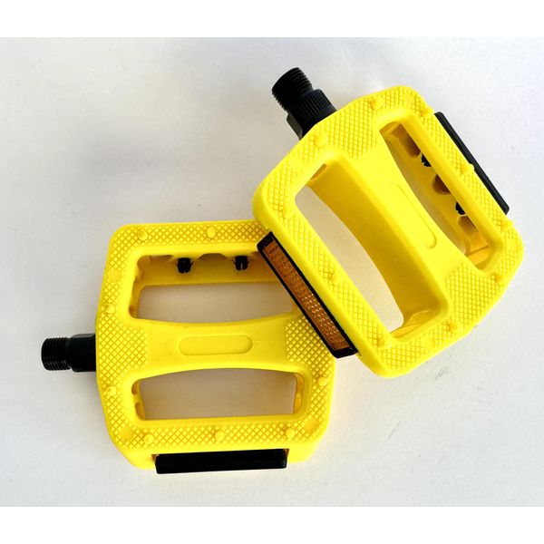 Pedali In Plastica 9/16 Con Catarifrangenti, Giallo-image