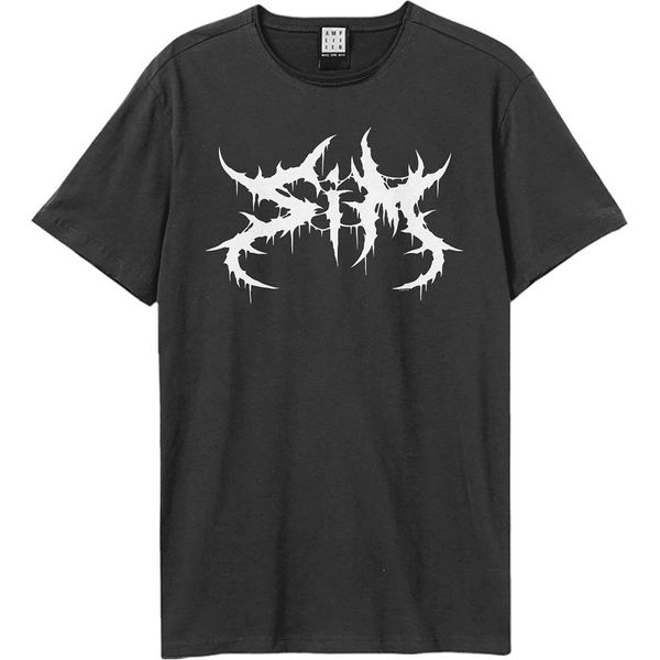 Amplified - Maglietta Logo Per Uomo/Donna Unisex GD2027 (Xs) (Charcoal)-image