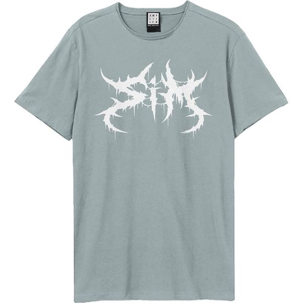 Amplified - Maglietta Logo Per Uomo/Donna Unisex GD2027 (Xs) (Blu Strano)-image