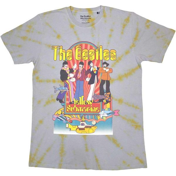The Beatles - Maglietta "Yellow Submarine Band & Fish"" Per Bambini/Ragazzi Unisex RO11814 (S) (Grau)"-image