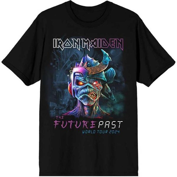 Iron Maiden - Maglietta "The Future Past World Tour 24"" Per Uomo/Donna Unisex RO12294 (L) (Nero)"-image