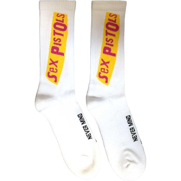 Sex Pistols - Calzini "Never Mind The Bollocks"" Per Uomo/Donna Unisex RO12261 (40,5 Eu - 45,5 Eu) (Bianco)"-image