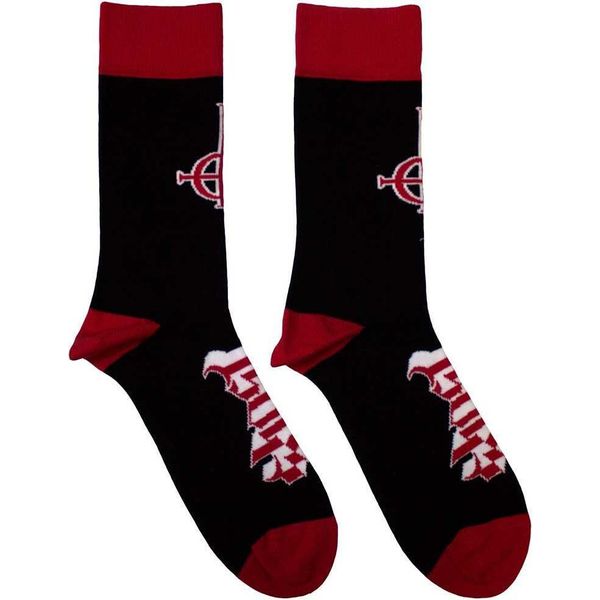 Ghost - Calze Alla Caviglia Per Uomo/Donna Unisex RO12251 (40,5 Eu - 45,5 Eu) (Nero/Rosso)-image