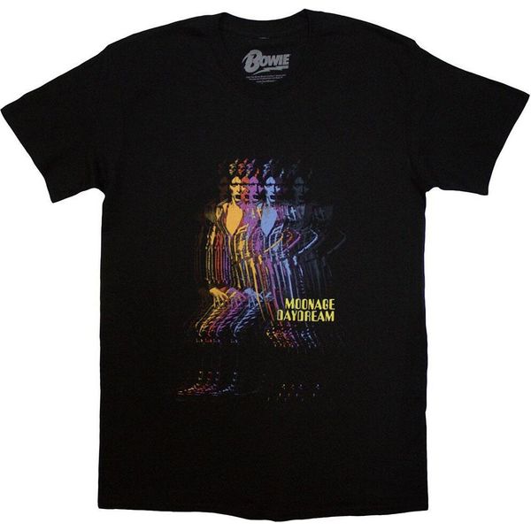 David Bowie - Maglietta "Moonage Multi Davids"" Per Uomo/Donna Unisex RO12305 (L) (Nero)"-image