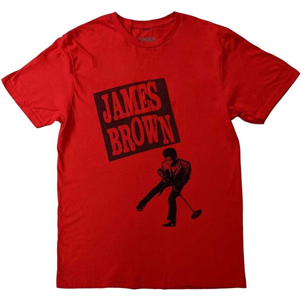James Brown - Maglietta "Halftone"" Per Uomo/Donna Unisex RO12390 (M) (Rosso)"-image