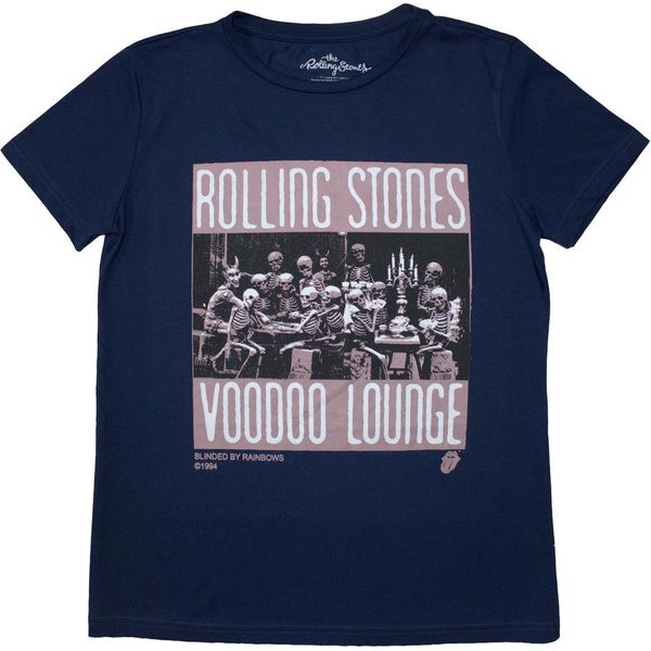 The Rolling Stones - Maglietta "Voodoo"" Da Donna RO12410 (S) (Blu Denim)"-image