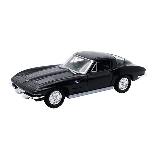 Chevrolet Corvette 1963 In Metallo Modello Auto Auto Giocattolo 94 (Nero)-image