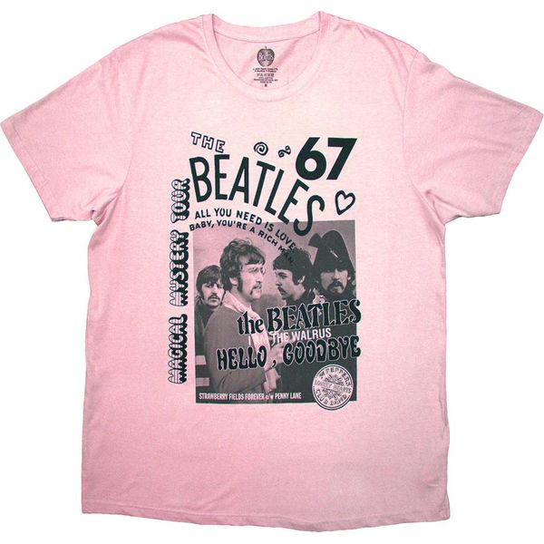 The Beatles - Maglietta "1967"" Per Uomo/Donna Unisex RO12710 (L) (Rosa)"-image