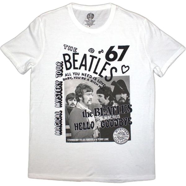 The Beatles - Maglietta "1967"" Per Uomo/Donna Unisex RO12710 (Xxl) (Bianco)"-image
