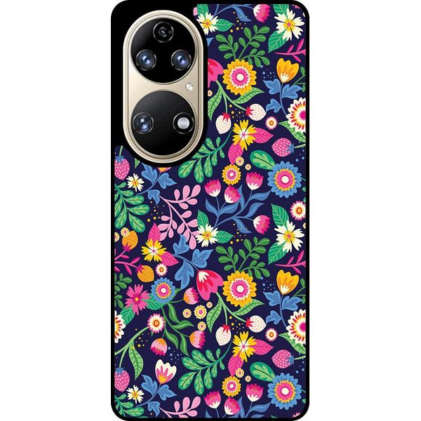 Smartphonica Custodia Per Telefono Adatta Per Huawei P50 Con Stampa Floreale - Tpu Cover Posteriore Design Floreale-image