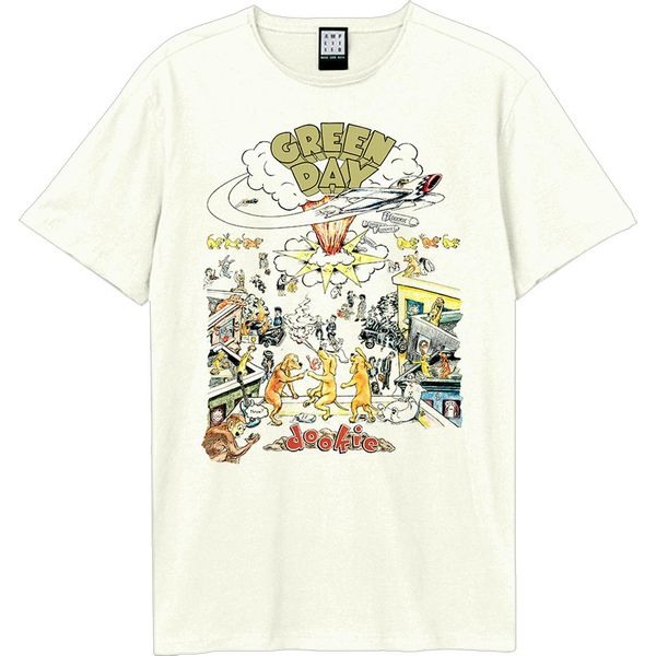 Amplified - Maglietta Uomo/Donna Unisex GD1482 (Xxl) (Bianco Sporco)-image