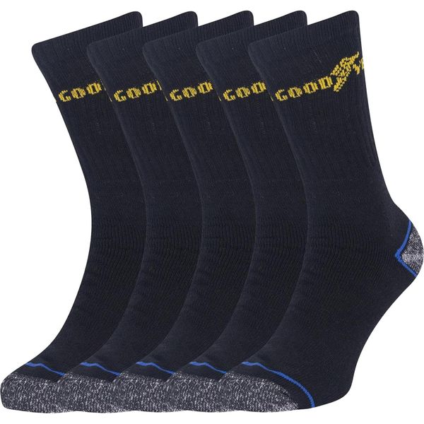 Goodyear - Calze Da Uomo - Lavoro (Confezione Da 5) PB119 (39,5 Eu - 45,5 Eu) (Nero)-image