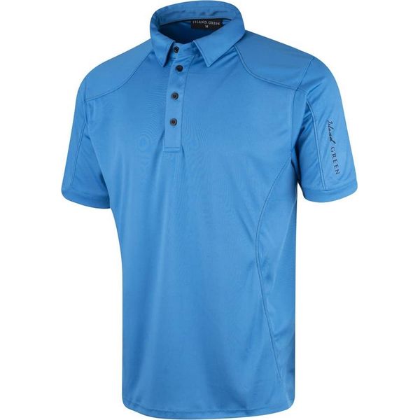 Island Green - Polo Trapuntata Da Uomo - Emblema PB317 (Xxl) (Blu)-image