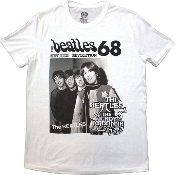The Beatles - Maglietta "The Lady Madonna 1968"" Uomo/Donna Unisex RO12714 (L) (Bianco)"-image