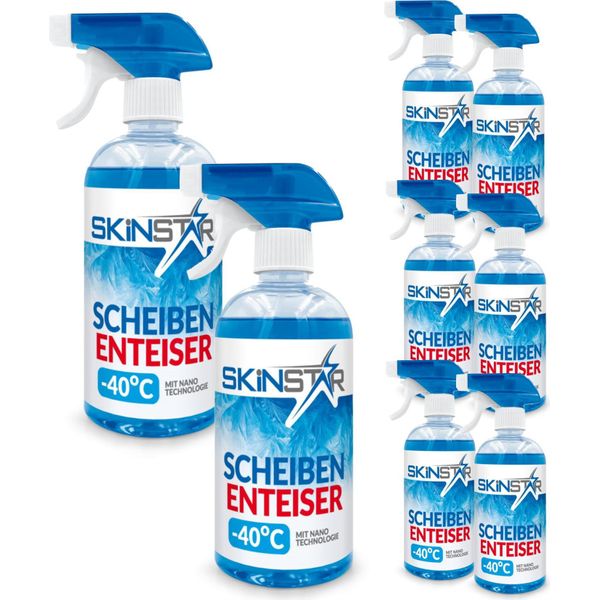 Skinstar Spray Antigelo Per Parabrezza Auto Tecnologia Nano Fino A -40°C - Contenuto: 1L-image