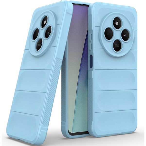 Custodia Per Xiaomi Redmi 14C Custodia Protettiva In Silicone Tpu Morbido Antiurto Blu-image