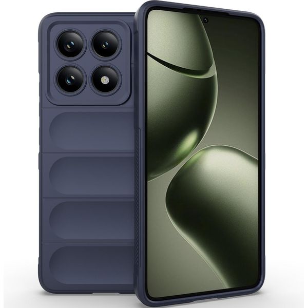 Custodia Per Xiaomi 14T Custodia Protettiva In Silicone Tpu Morbido Antiurto Blu Scuro-image