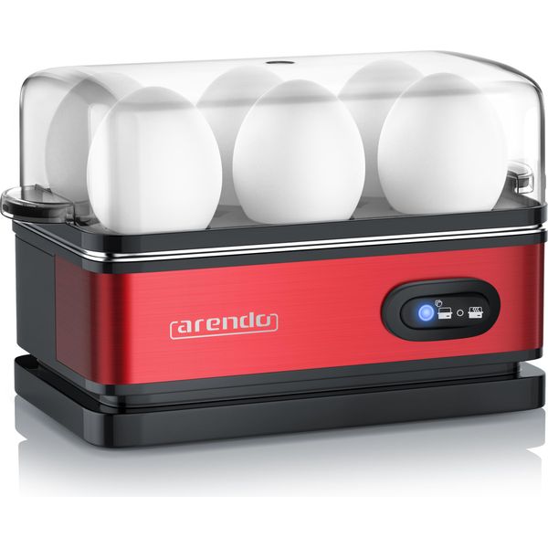 Cuociuova Arendo A 6 Uova, In Acciaio Inox, Con Funzione Keep Warm, Grado Di Durezza Selezionabile A Piacere, Numero Di Uova: 6, 400 W, Interruttore Di Funzione A Levetta Con Spia Luminosa, Per Un Massimo Di 6 Uova-image