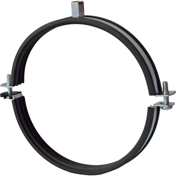 10 Pezzi - Fissaggio Rapido Morsetto Di Ventilazione Con Inserto Fonoassorbente In Epdm E Filettatura Combinata M8/10 Per Tubo Di Ventilazione DN90 Acciaio Zincato : 90 Mm Dimensione: 90 Mm-image